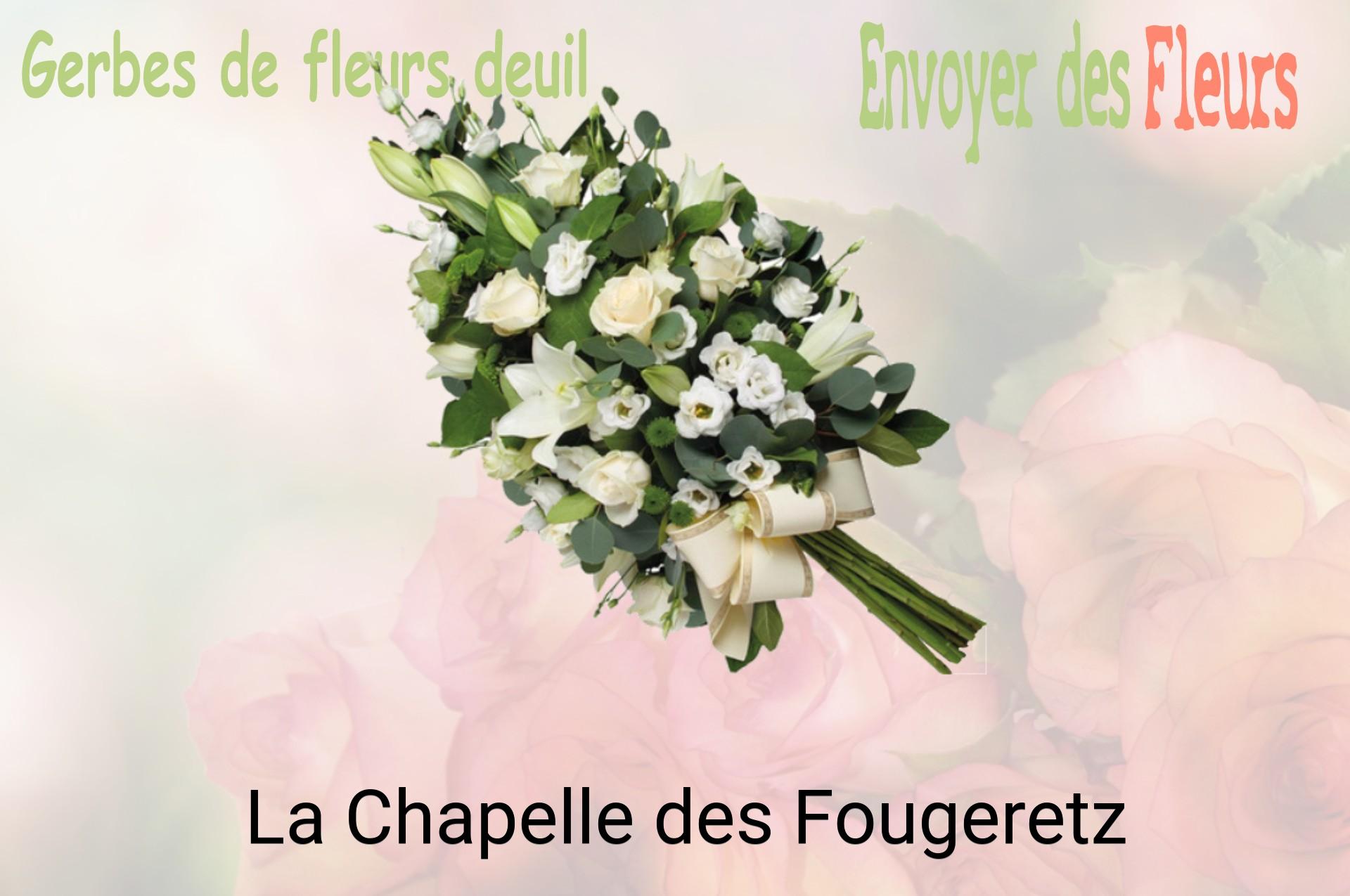 Gerbe de fleurs de deuil livrée à La Chapelle-des-Fougeretz
